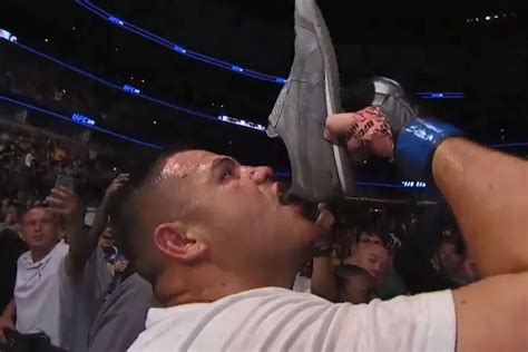 ufc shoe drinker.